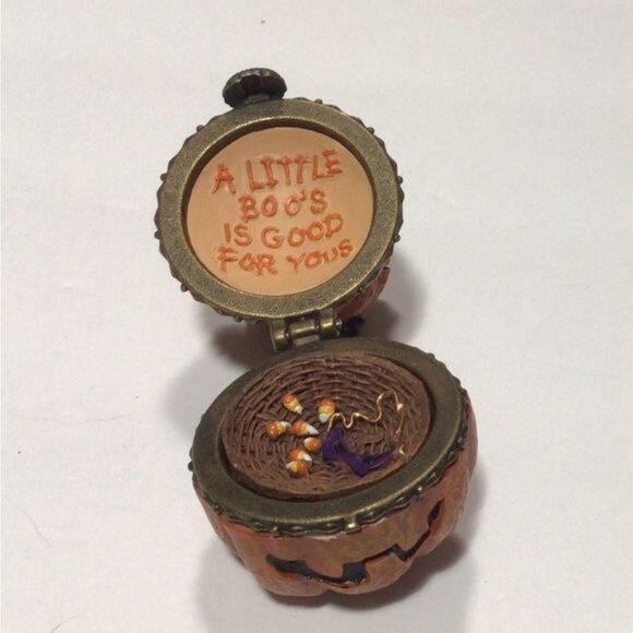 Boyds Treasure Boxes: Whisker's Jack--Lantern w/ Boo Mcnibble Style#392174 - Picture 7 of 11